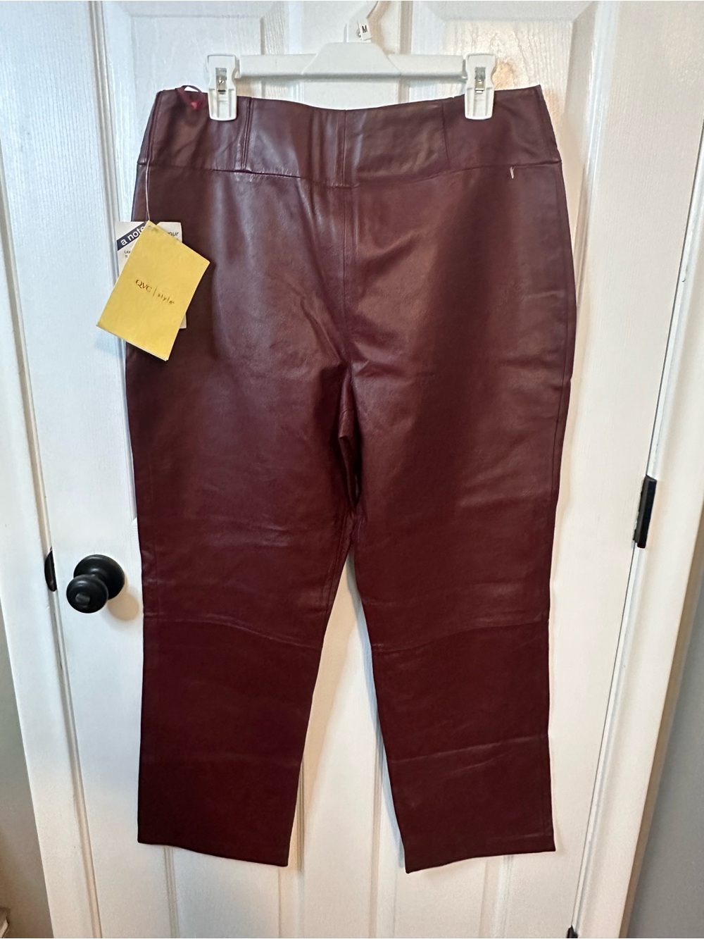 Converge Women’s Burgundy Leather Pants
